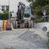 Die heuer mit einer zeitweisen Vollsperrung der Trockenbachstraße verbundene und jetzt fertiggestellte Kanalsanierung soll Rienecks Fremdwasserproblem künftig deutlich reduzieren. Das Foto wurde im September aufgenommen.