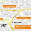 Die Übersicht über den Campus am Hochschulstandort in Schweinfurt