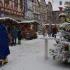 In Lohr gab es 2020 keinen Weihnachtsmarkt; er fiel coronabedingt aus. Hier ein Archivbild aus einem schneereicheren Winter. 