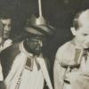 Das waren die ersten Sternsinger nach dem Zweiten Weltkrieg in Königshofen: Günter Laubender, Engelbert Weber als Sternträger, Fritz Schunk (Mohr) und  Konrad Trauth.