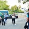Für den geplanten Grundschulneubau in Aschfeld hat der Gemeinderat den Bauantrag eingebracht. Auf dem Bild ist der Gemeinderat bei der Besichtigung des Baugrundstückes zu sehen. 