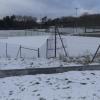 Wann kommt die (nächste) Flut? Am Gelände des SV Oberwerrn steht nun ein Unwetterschutz.