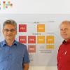 Fred Strauß, Schulleiter der FOSBOS Marktheidenfeld (rechts), und sein Stellvertreter Stephan Berz freuen sich auf den Online-Infotag am 30. Januar.