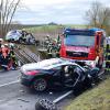 Zwei Personen wurden bei einem Unfall bei Prosselsheim am Donnerstagmittag schwer verletzt.
