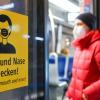 Maßnahmen wie Maskenpflicht (Symbolbild) und Kontaktbeschränkungen scheinen Wirkung zu zeigen: Die Infektionszahlen im Landkreis Haßberge sinken.