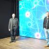 Eine Leinwand für Film und Fotos: Das Eichamt-Studio von Matthias Kohl (rechts) im von Josef Schärringer gekauften und renovierten Alten Eichamt in Schweinfurt.