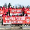 Das Kickers-Team sendet vor dem Freitagstraining per Bild eine Botschaft an seine Anhänger.