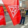 Protestaktion der IG Metall.