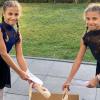 Savanna und Allegra haben ein Paket mit ihren gebrauchten Ballettschuhen und Nägeln ans Bundeskanzleramt geschickt. Sie hoffen auf den Erfolg der Aktion, damit sie bald wieder direkt vor Ort in der Dance Academy tanzen dürfen. 