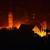 Schloss Weikersheim bei Nacht.
