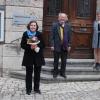 Margit Wiehl geht nach 29 Jahren in Ruhestand, bleibt der Vhs jedoch in der Außenstelle Sommerhausen noch erhalten (von links): Bürgermeister Peter Juks, Margit Wiehl, Vhs-Vorsitzender Karl Ludwig, Nachfolgerin Sonja Müller und Vhs-Leiterin Jasmin Kleinschroth.