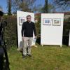 Um Lust auf die Ausstellung zu machen, wird in diesen Tagen ein Film gedreht. Im Bild Dominik Schreiner (links) und Michael Kleiner im Garten der Projektarbeit am Jakobsberg.
