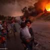 Das Unicef-Foto des Jahres 2020 zeigt Kinder, die aus dem brennenden Flüchtlingslager Moria auf der griechischen Insel Lesbos fliehen. Das Bild des griechischen Fotografen Angelos Tzortzinis könnte im Herbst auch Teil einer Ausstellung in Kitzingen sein.