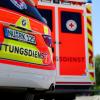 Ein Rettungswagen. 