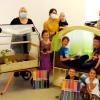 Über die Aktion freuten sich Melanie Martin, die Vorsitzende des Elternbeirates, Kindergarten-Leiterin Conny Dittrich sowie die Elternbeiräte Christina Kuhn, Leonie Blank und Lisa Dornbusch (von links).