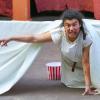 Die Künstler des Theater Ensemble erinnern an die wichtigen Kapitel der Menschheitsgeschicht, hier Darstellerin Heba El-Said. Die Künstler des Theater Ensemble erinnern an die wichtigen Kapitel der Menschheitsgeschicht, hier Darstellerin Heba El-Said.