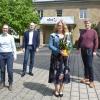 Im Bild (von links):  Marie Traußneck (Vhs), Holger Weininger (Vhs), Birgit Zwirlein und Christian Ruser (Vhs).