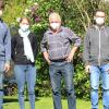 Ein Quartett für den Neustart bei den Radsportlern des TSV Werneck. Von links: Die beiden Mountainbiker Heiko und Cherie Redecker, der neue Abteilungsleiter Hubert Vollmuth und Trainer Timo Eichelbrönner.