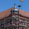 Seit geraumer Zeit läuft die Fassadensanierung des Alten Rathauses. Das historische Gebäude stellt gemeinsam mit dem angrenzenden Historischen Haus die "Postkartenansicht" in der Rienecker Altstadt dar.