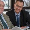 Trauer um Dieter Schäfer (links): Der ehemalige Chef der IHK Würzburg-Schweinfurt starb im Alter von 93 Jahren. Das Bild zeigt ihn 2018 mit dem heutigen Hauptgeschäftsführer Ralf Jahn.