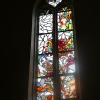 Figuratives und Abstraktes ist mit expressivem Gestus in den Lüpertz-Fenstern verbunden. Figuratives und Abstraktes ist mit expressivem Gestus in den Lüpertz-Fenstern verbunden.