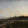 In Adolf Heinrich Liers "Theresienwiese mit der Bavaria bei Abendlicht" von 1882 hat das Licht die Herrschaft über die Materie übernommen (Ausschnitt). In Adolf Heinrich Liers "Theresienwiese mit der Bavaria bei Abendlicht" von 1882 hat das Licht die Herrschaft über die Materie übernommen (Ausschnitt).