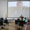 Beim Vortrag von Wolfgang Vorwerk über Ellen Isaak in der Alten Turnhalle wurde die maximal zulässige Besucherzahl von 50 fast vollständig ausgeschöpft. Beim Vortrag von Wolfgang Vorwerk über Ellen Isaak in der Alten Turnhalle wurde die maximal zulässige Besucherzahl von 50 fast vollständig ausgeschöpft.