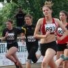 Emilia Zeitz (vorne, Startnummer 893) aus Bad Königshofen war im Sprint der Schülerinnen W14 eine Klasse für sich und holte sich den Titel.