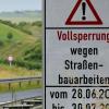 Sperrung B285 Autobahnzubringer Mellrichstadt-Stockheim.