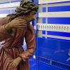 Transport der Figuren der Lohrer Karfreitagsprozession.
