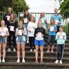 Das Foto zeigt die Athletinnen und Athleten, denen das Deutsche Sportabzeichen verliehen wurde. Es fehlen Lars Partes und Sophia Wolf.