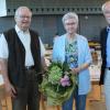 Erinnerungsfoto nach der Verabschiedung: Claus Lux, Ehefrau Ingrid und Bernd Moser, Vorsitzender des Freundeskreis der Partnerstädte.