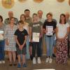 Ehrung von langjährigen Mitgliedern: Zehn Jahre dabei sind Aischa Malek, Katja, Jana und Linus Rüppel, Lukas Väth, Julian Väth, Luis Nagler, Tim und Sebastian Leimeister. Carolin Leimeister, Wolfgang Albert, Paul Bumm, Frank Schreck und Marcus Schwab gehören dem Verein 25 Jahre an. Wilhelm Köhler und Ehrenmitglied Walter Rüppel halten dem Verein 50 Jahre die Treue.