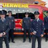 Ehrungen bei der Feuerwehr Eßleben: (von links) zweiter Kommandant Wolfgang Saam, Andreas Kömm (25 Jahre aktiv), erster Kommandant Winfried Keller, stellvertretender Vorsitzender Dieter Sauer, Christian Pfister (25 Jahre aktiv), erster Vorsitzender Günter Löber und ehemalige Kommandant Oswald Oestreicher.