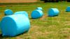 Unbekannte haben am Samstag einen Silageballen in den Lohrbach gerollt.