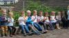 Kirchenverwaltung und Gemeinde spendierten den Kindergartenkindern zum 70. Jubiläum leckeres Eis.