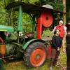 Michael Röhners Deutz, Baujahr 1951, war der älteste Traktor, der beim Traktoren- und Unimogtreffen in Oberweißenbrunn zu sehen war. Die Maschine ist noch im Einsatz und wird zum Sägen von Brennholz verwendet.
