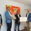 Neueröffnung der LVM-Versicherungsagentur Holger Klemm in Unterelsbach. Das Bild zeigt (von links): Tobias Mangold (Komposit-Direktbeauftrager LVM), Marco Lutter (Außendienstleiter LVM), Holger Klemm, Andreas Schneider (Orga-Leiter LVM), Sven Dünnhaupt (Direktionsbeauftrager LVM).