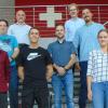 Im Bild (hintere Reihe von links): Gerhard Göbel und Johannes Schneider; mittlere Reihe von links: Jens Schmitt, Peter Laudner und Eray Dincer; vordere Reihe von links: Marek Matyja, Yalcin Özdemir und Lisa Meinikheim.