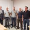 Die Reservistenkameradschaft Sulzfeld hat am 18. September im Haus des Gastes in Sulzfeld ihre Hauptversammlung mit Neuwahlen abgehalten. Der alte Vorstand ist auch gleichzeitig der neue. Auf dem Foto von links nach rechts Vorsitzender Werner  Heusinger, Schriftführer Christian Seifert, stv.  Vorsitzender Christian Stingl, Kassier Erich Plößl und 1. Bürgermeister Jürgen Heusinger.