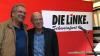 Wahlkampfendspurt in Schweinfurt mit Gregor Gysi (Die Linke), links Direktkandidat Klaus Ernst. Gysi sprach auf dem Wichtermann-Platz  darüber, was seiner Meinung nach in Deutschland schief läuft. 