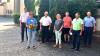 Auf dem Bild (von links)  Julian Müller, 2. Bürgermeister von Sand, Gerhard Zösch, Seniorenbeauftragter von Sand, Christel Pottler, Vorsitzende des Seniorenbeirats Zeil, Robert Beetz, Seniorenbeauftragter Knetzgau, Manfred Engel, Seniorenbeauftragter Eltmann, und der Zeiler Bürgermeister Thomas Stadelmann gratulieren Daniela Just zur Gründung ihres Ambulanten Betreuungsdiensts für Senioren.