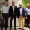 Das Foto zeigt die Vorstandschaft des Mainsondheimer Golfclubs mit (von links) Vizepräsident Eddi Popp, Präsident Peter Siegel, Schatzmeister Hans Waldmann und Vizepräsident Otto Lobenwein.