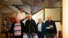 Die Freiwillige Feuerwehr Habichsthal ehrte in der Hauptversammlung Mitglieder für jahrzehntelange Mitgliedschaft (vorne von links): Albin Amrhein, Egid Schäfer, Theobald Steigerwald und Julius Müller sowie (hinten von links): 1. Vorsitzender Christopher Büdel, 1. Kommandant Bernd Grimm und Frammersbachs Bürgermeister Christian Holzemer.
