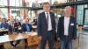 Der 34. Deutsche Kupferschmiedetag fand in Karlstadt statt. Im Bild Präsident Michael Hilpert (links) und Vorsitzender Jens Sperber vom Zentralverband Sanitär, Heizung, Klima.