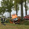Am Mittwochnachmittag ist auf der Kreisstraße zwischen Herlheim und Alitzheim ein Sprinter-Fahrer schwer verunglückt.