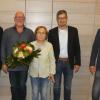 Bürgermeister Holger Baunacher (rechts) verabschiedete bei einem Ehrenabend die Gemeinderäte (von links) Paul Hauck, Ingo Klaus, Isolde Schuck und Egon Vogt.