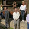 Bei der Verabschiedung: (von links) Rektorin Natalie Ederer, Schulbetreuerin Christa Hofmann, Bürgermeister Lukas Braun, Konrektor  Rainer Gsell, Fachbereichsleiterin Sabine Baumeister und Personalratsvorsitzender Martin Bethäuser.