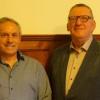 Arthur Krapf (links) wurde in den Ruhestand verabschiedet und Alois Kuhn (rechts) für 40-jährige Betriebszugehörigkeit geehrt.