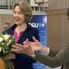 Erleichtert zeigte sich Anja Weisgerber nach ihrer Wiederwahl zur  CSU-Kreisvorsitzenden.